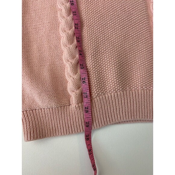 Gap Kids Girls Rose cable knit sweater Dress long sleeve casual Size M Pullover - Picture 8 of 9